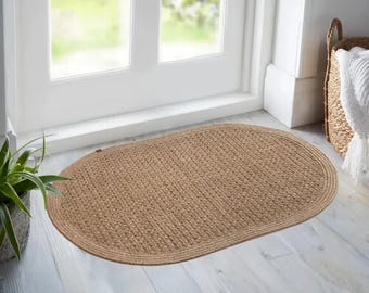 Felpudo de paja tejida