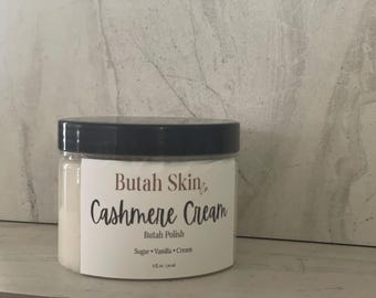 Exfoliante corporal espumoso de azúcar / Exfoliante corporal de cachemira y malvavisco / Exfoliante hidratante