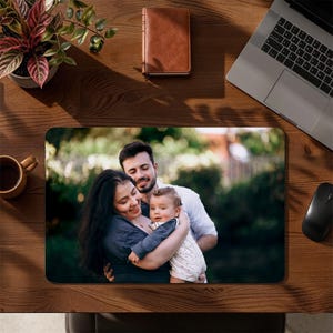 Benutzerdefiniertes Foto Mousepad, personalisierte Schreibtischmatte, Familienerinnerungen-Arbeitsplatz-Accessoire