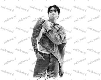 Jung Kook T-Shirt BTS Png, Arirang Tour Merch Bangtan Sonyeondan (Digital Dowland)