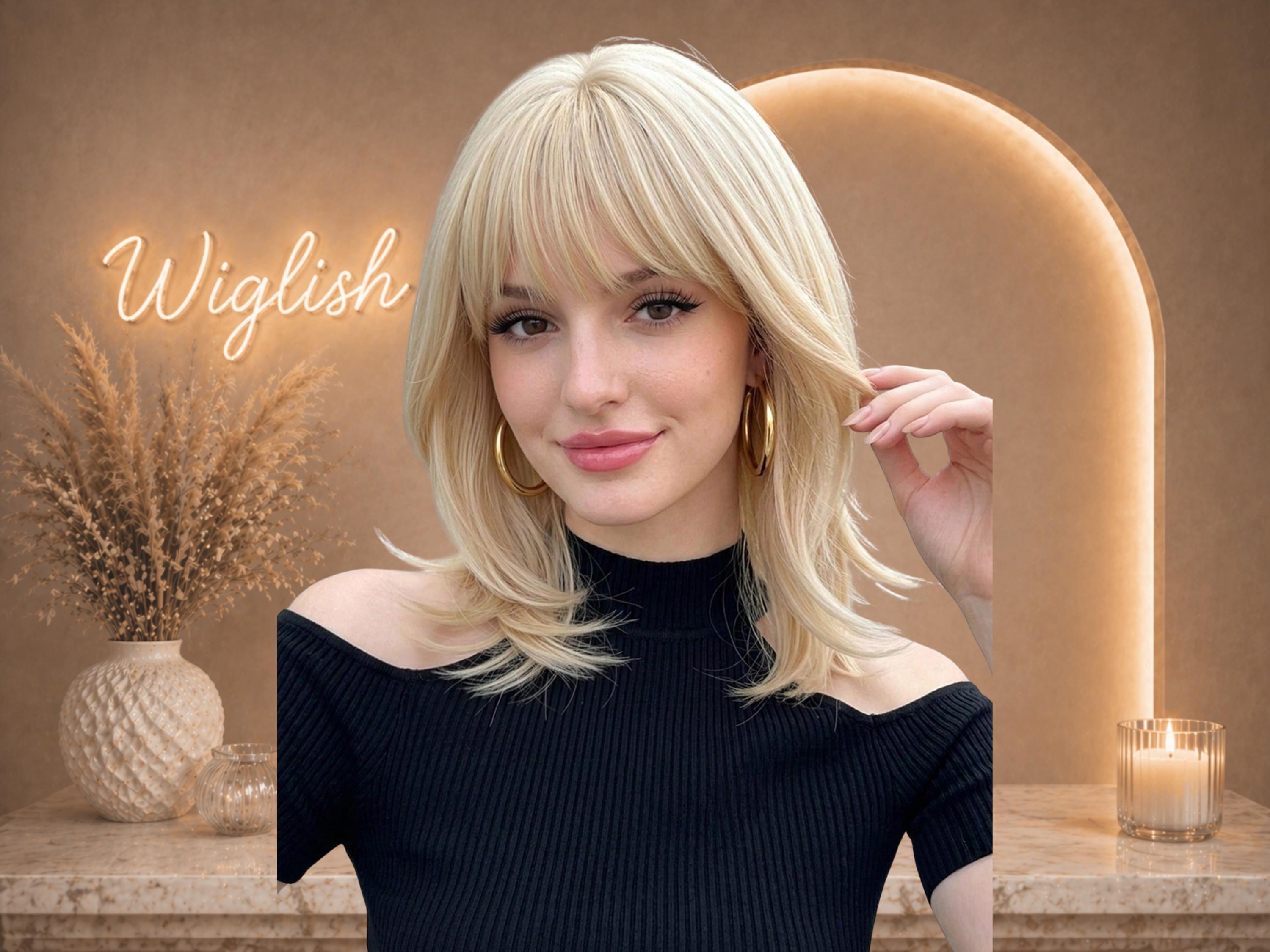 Feathered Bob Wig - Etsy