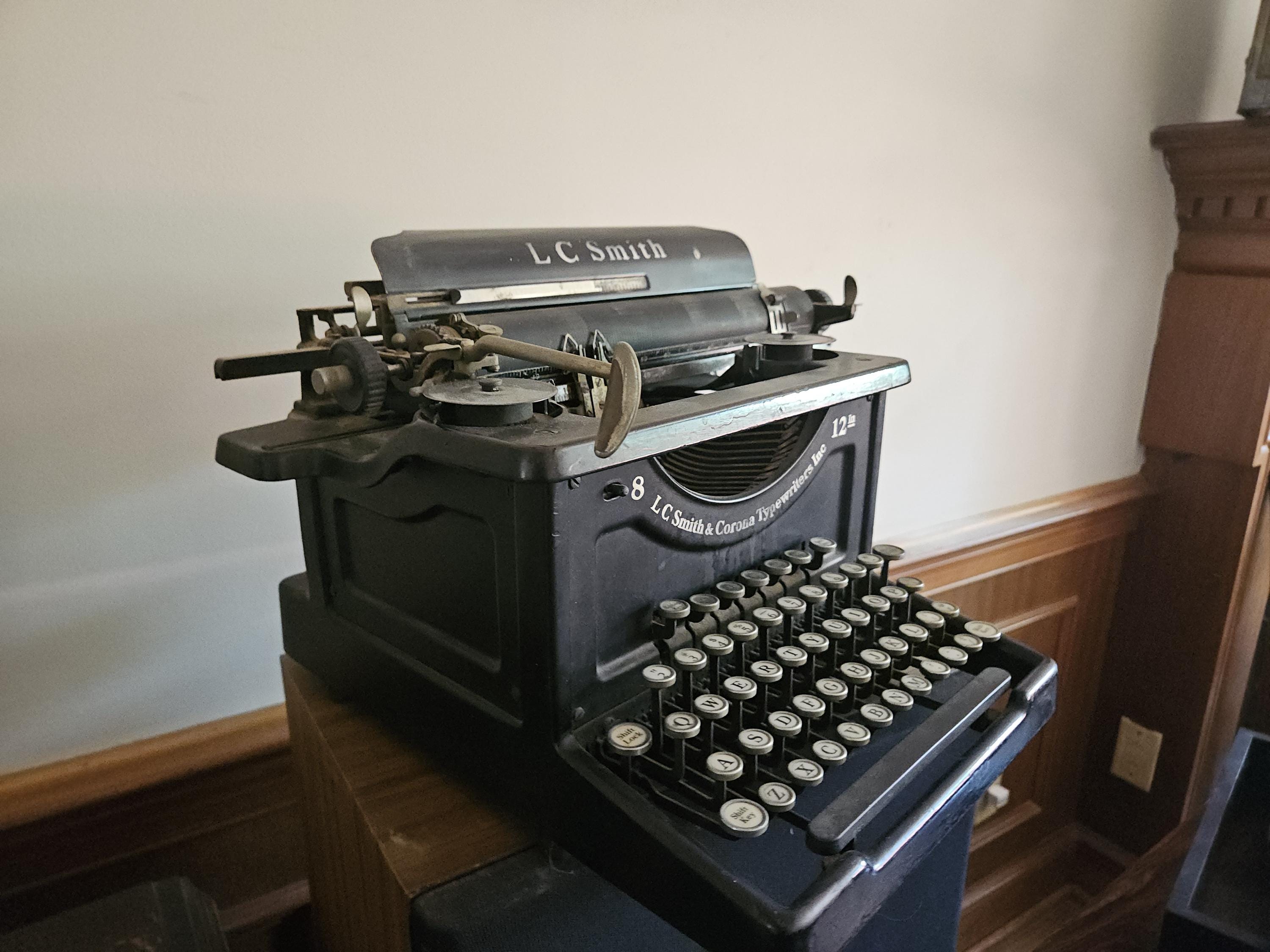 Lc Smith Antique Typewriter - Etsy