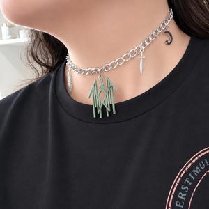 Sleep Token Inspired Choker Necklace Alt Fashion Emo Goth Dark Romance