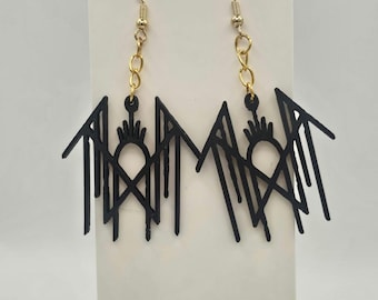 Sleep Token Inspired Earrings Handmade Alt Metal Fan Gift Goth Charm