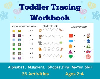 Toddler Tracing Workbook. Ages 2-4