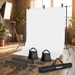 Adjustable 10x7ft Backdrop Stand Kit, Photography Support, Party Decor, Wedding Background System