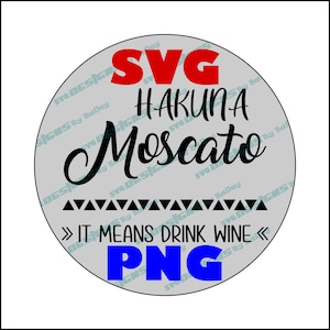 Hakuna Moscato Bevande Più Vino SVG e PNG