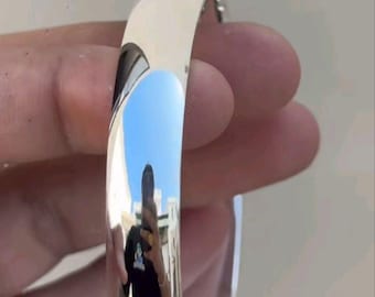 Punjabi 999 Mirror Finish Kara High Shine Sikh Bracelet Gift for Men