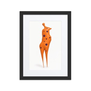 Decorative Frame Art Print Human Figure, 30x40cm (12x16") Wall Decor, Premium Framed Poster, Matte Gloss Finish, Gallery Artwork