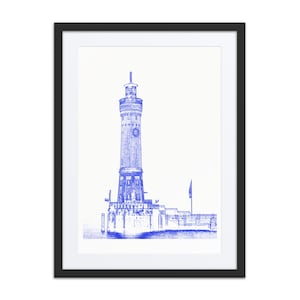 Decorative Frame Art Print Architecture, 45x60cm (18x24") Wall Decor, Premium Framed Poster, Matte Gloss Finish, Gallery Artwork