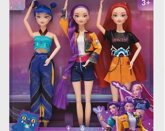 Muñecos cantantes de K-Pop Demon Hunters – Juguete de peluche coleccionable de anime