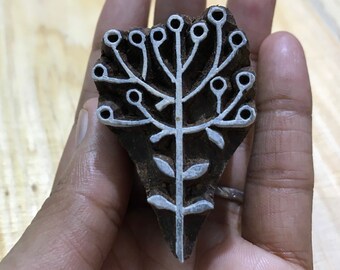 Printing Stamp, Scandinavian Wooden Stamp, Printing Block Hand Carved Stamp, Scandinavian Flower, Wood Block Printing Stamp, Scrapbooking