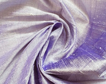 Lavender Raw Silk, Indian Silk Fabric, Pure Silk Dupioni, Raw Mulberry Silk, Raw Silk, Indian Silk, Pure Silk Yardage, 100% Pure Silk