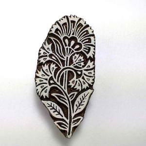 Kashmir Flower Wood Block Printing Stamp-Fabric Printing/Paper Printing/DIY Clay Stamping Block-Scrapbooking and Printing Supply
