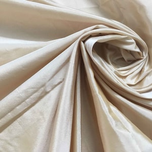 Champagne Beige raw silk fabric, Raw Silk, Indian Silk Fabric, Raw Mulberry Silk, Raw Silk, Indian Silk, Dupioni Silk Yard, 100% Pure Silk