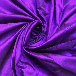 Purple Raw Silk, Indian Silk Fabric, Pure Silk Dupioni, Raw Mulberry Silk, Purple Raw Silk, Indian Dupioni Silk, Dupioni Silk Yardage