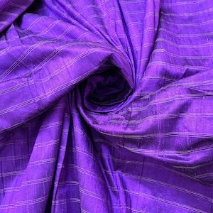 Purple Raw Silk, Indian Silk Fabric, Pure Silk Dupioni, Raw Mulberry Silk, Purple Raw Silk, Indian Dupioni Silk, Dupioni Silk Yardage