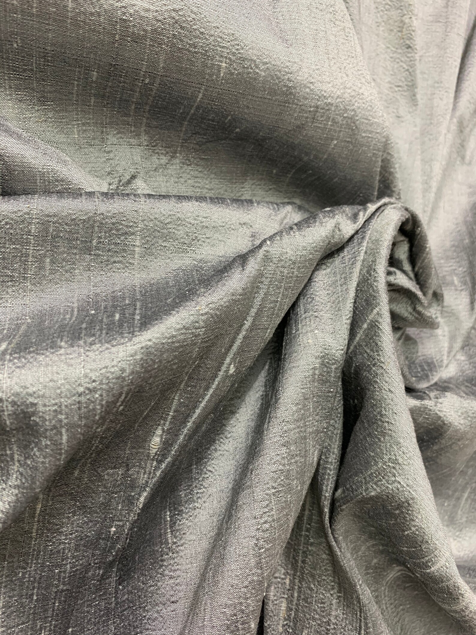 Silver Grey Raw Silk Pure Raw Silk Wedding Dupion Silk Etsy Australia