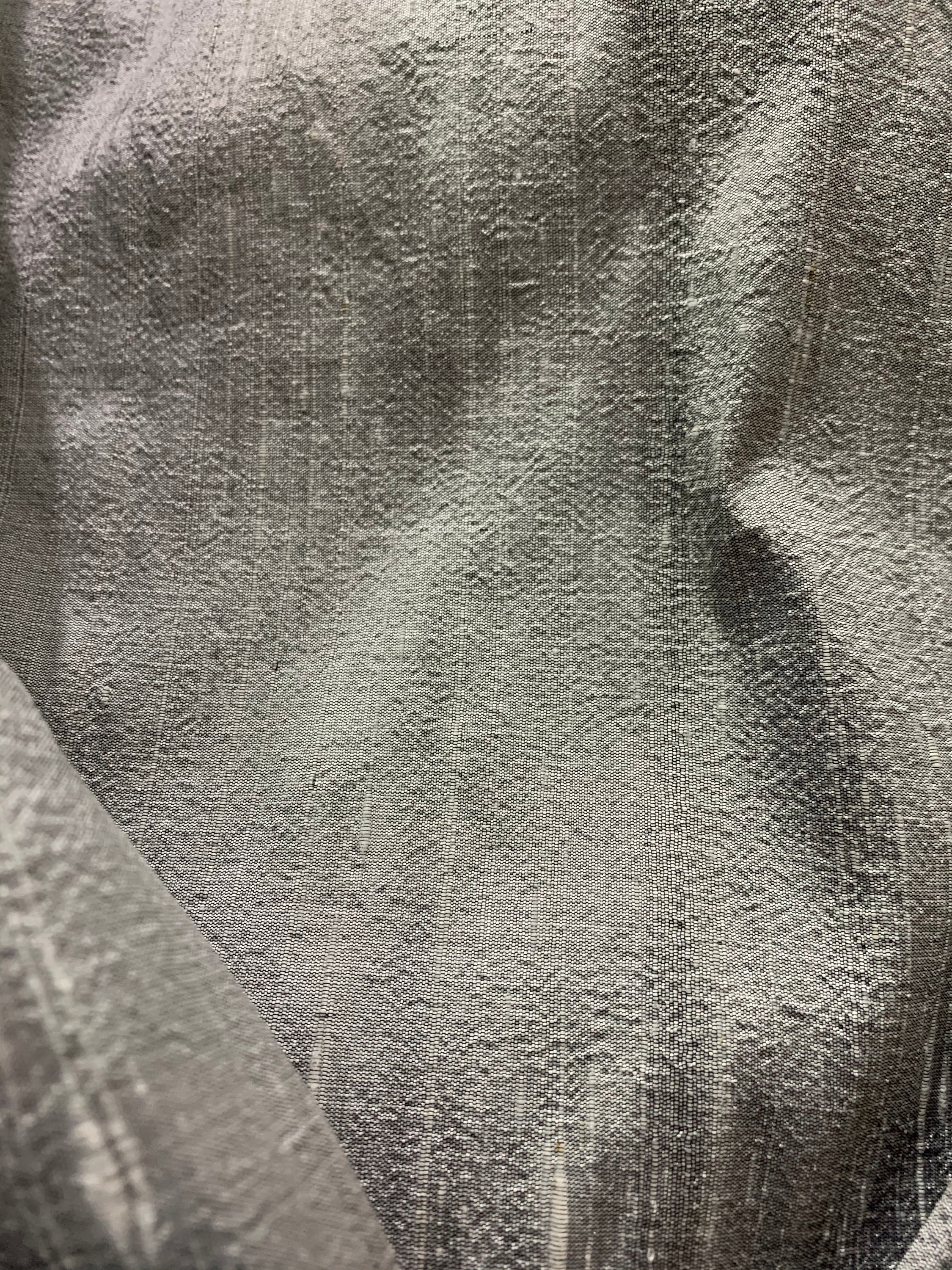 Silver Grey Raw Silk Pure Raw Silk Wedding Dupion Silk Etsy Australia