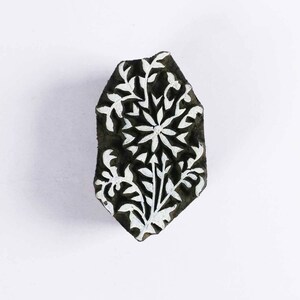 Flower Wooden Stamp-Fabric Paper Clay and Wall Stamping-Handcarved Wooden Stamp-Pottery Making-Wall Decoration Scrapbooking Ideas
