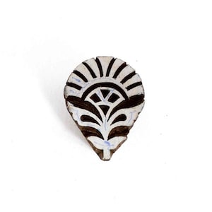 Wooden Stamp, DIY Kids Craft Stamping Crafts, Tiny Flower Wooden Stamp - Textile and Paper Printing Stamp - Block Printing Stamps Learning