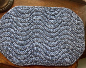 Vintage country blue Placemats 4