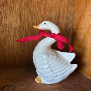 Goose vintage cottage core decor  small goose