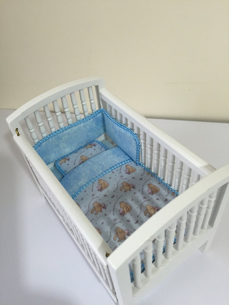 Dolls house 1/12th scale cot bedding set Etsy