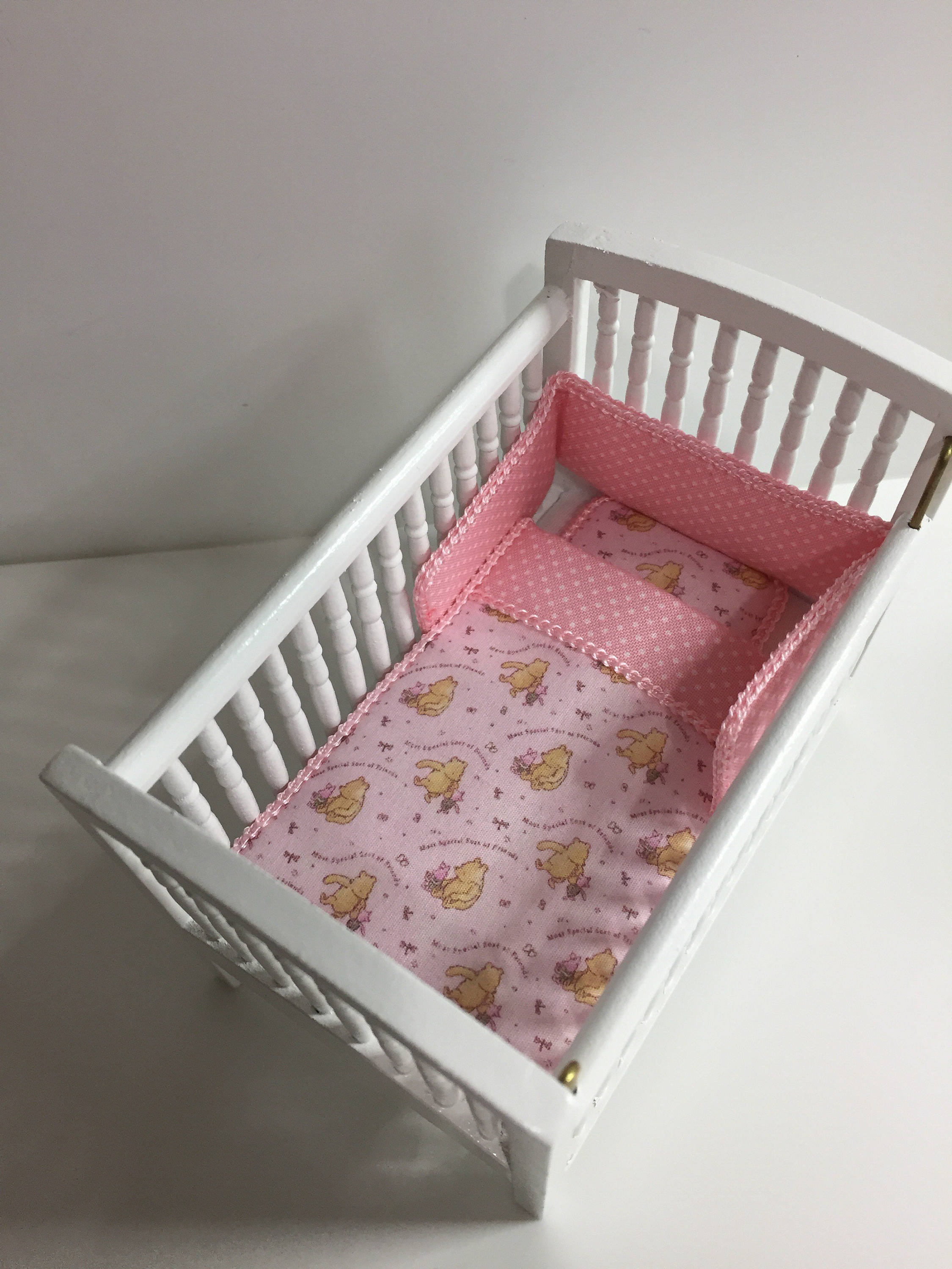 Dolls House 1/12th Scale Cot Bedding Set Etsy UK