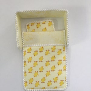 Dolls house 1/12th scale cot bedding set
