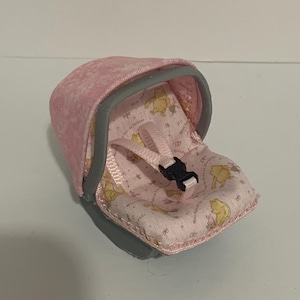 DOLLS  HOUSE 1/12th scale hand crafted car or carry seat, suit approx 1.5”  baby