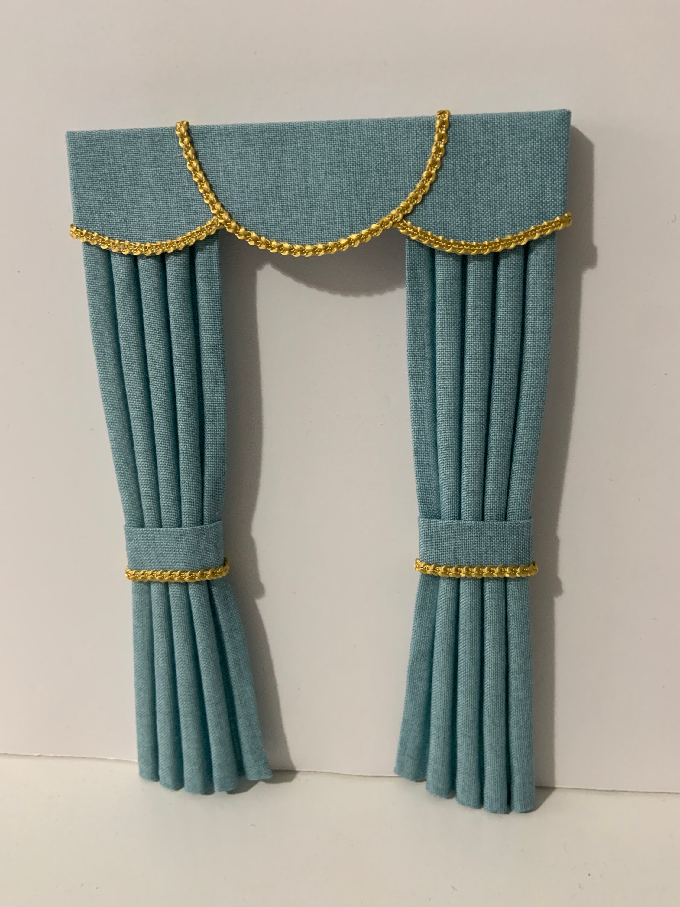 1 12 scale dolls house curtains clearance