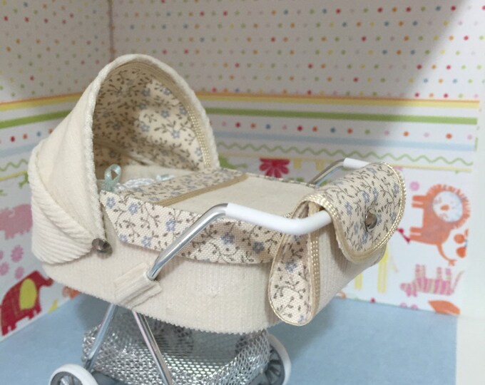 1/12th Scale Modern Dolls House Pram/stroller/buggy in Soft Etsy