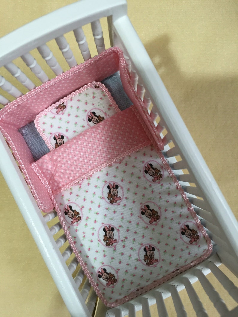 Dolls House 1/12th Scale Cot Bedding Set Etsy UK