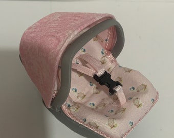 DOLLS  HOUSE 1/12th scale hand crafted car or carry seat, suit approx 2” baby