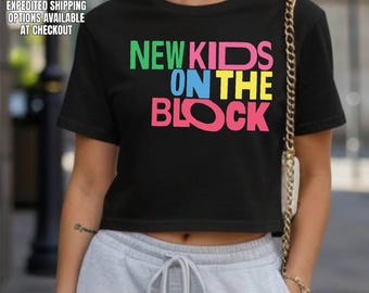 NKOTB Las Vegas 2026 Crop Top, New Kids On The Block The Right Stuff Tour Tee