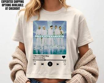 Backstreet Boys Millennium Crop Top, Pop Music Bring Memory Back Street Men Women Boys Girls Crop Top, Backstreet Fan Merch Gift