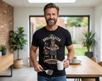 Lustiges Papa T-Shirt Design PNG | Vatertags-Shirt Grafik | Coole Papa Sonnenbrille GRILLEN Kaffeebecher Design | Druckbares T-Shirt Kunstwerk