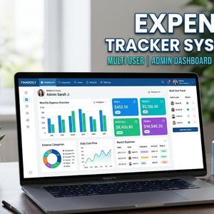 Utgiftsspårningssystem för flera användare | PHP Business Budget Software (digital nedladdning)