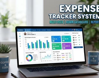Multi Benutzer Expense Tracker System | Php Business Budget Software (Digitaler Download)