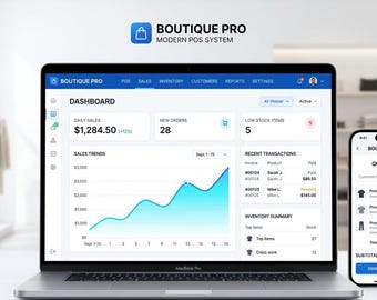 Boutique Kassensystem | Phmysql-Retail-Fakturierungs-Soft- ware (Digitaler Download)