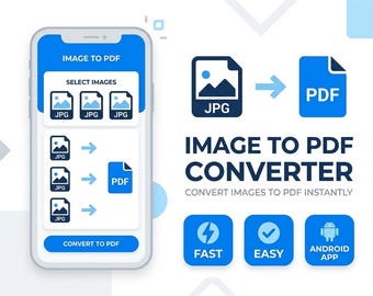 Bild in PDF Konverter | jpg nach PDF Mobile App | Flatterquellcode | Android PDF Maker App