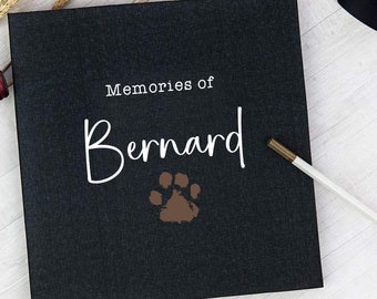 Custom Photo Album Pet Dog Cat Animal Memorial Self Adhesive Pet Loss Personalized Gift Album Scrapbook - Choice of Colors and Sizes 79