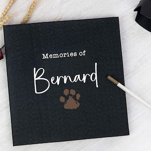 Custom Photo Album Pet Dog Cat Animal Memorial Self Adhesive Pet Loss Personalized Gift Album Scrapbook - Choice of Colors and Sizes 79