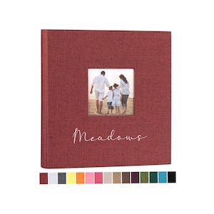 Großes 4x6 Pocket Fotoalbum 120 Seiten Personalisiertes Leinen 4x6 Sammelalbum Hält 600 Bilder - Auswahl der Farben