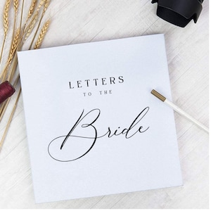 A3/A4/A5 Gold Letters to the Bride Scrapbook Photo Album Memory