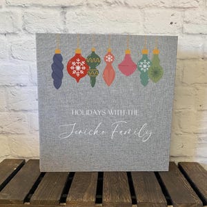 Personalisiertes Fotoalbum Weihnachtsalbum Leinen selbstklebend personalisiertes Gästebuch - Auswahl an Farben und Größen! 106