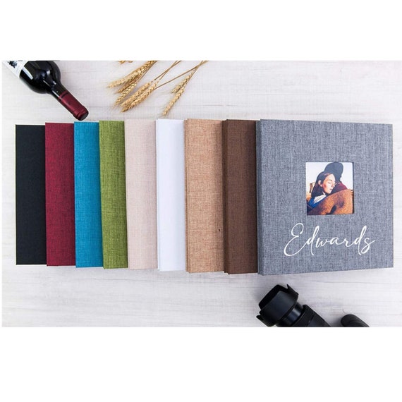 Custom Photo Album Self Adhesive Window Scrapbook - Personalized - Choice of Colors and Sizes