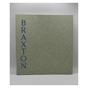 Custom Photo Album Scrapbook Baby Book Memory Album Photo Album Personalized Linen Self Adhesive Scrapbook - Choice of Colors and Sizes