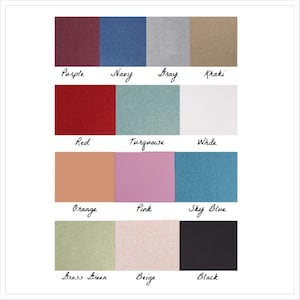 Custom Photo Album Linen Self Adhesive Personalized Gift Wedding Album Scrapbook Choice of Colors and Sizes image 2